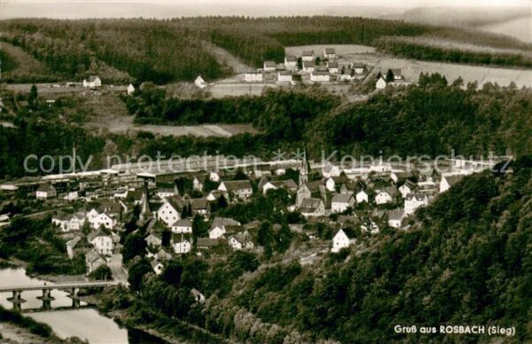 Rosbach Sieg Fliegeraufnahme
