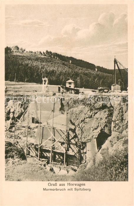 Horwagen Marmorbruch mit Spitzberg