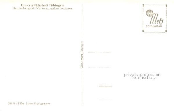 Tuebingen Denzenberg mit Versorgungskrankenhaus – Bild 2