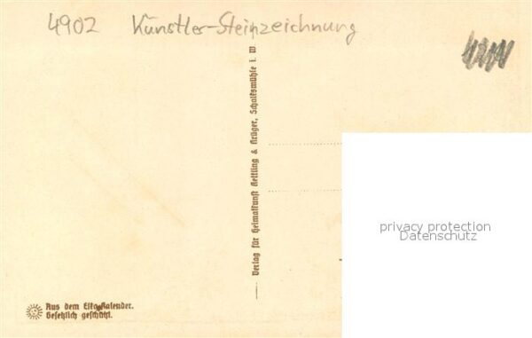 Salzuflen Bad Kuenstler Steinzeichnung – Bild 2