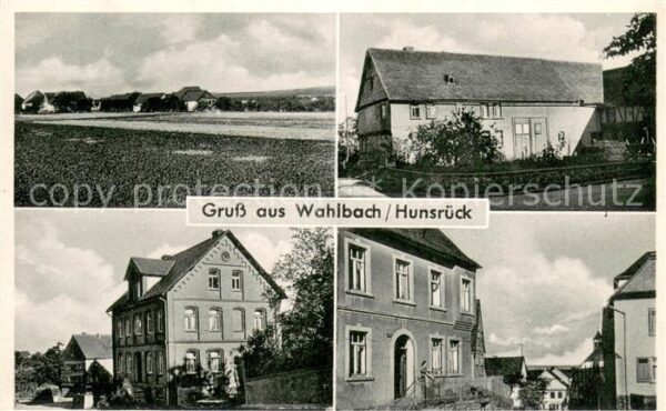 Wahlbach Hunsrueck Panorama Teilansichten