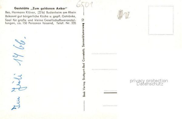 Budenheim Gaststaette Zum goldenen Anker Gastraeume – Bild 2