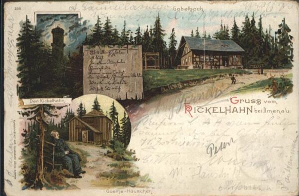 Kickelhahn Gabelbach Turm Goethehaus