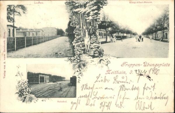 Zeithain Truppen uebungsplatz Koenig Albert Strasse Bahnhof