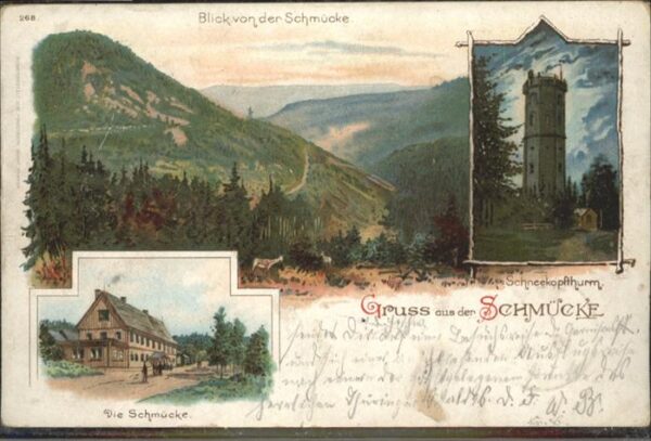 Gotha Thueringen Schmuecke Schneekopfthurm [Handschriftlich]