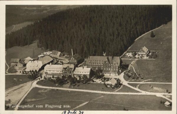 Feldberg Schwarzwald Fliegeraufnahme Feldbergerhof