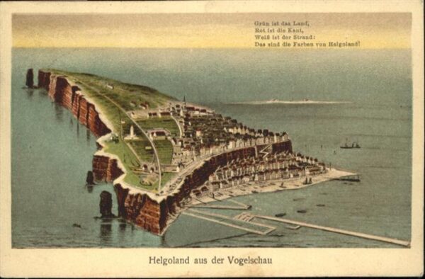 Insel Helgoland Fliegeraufnahme
