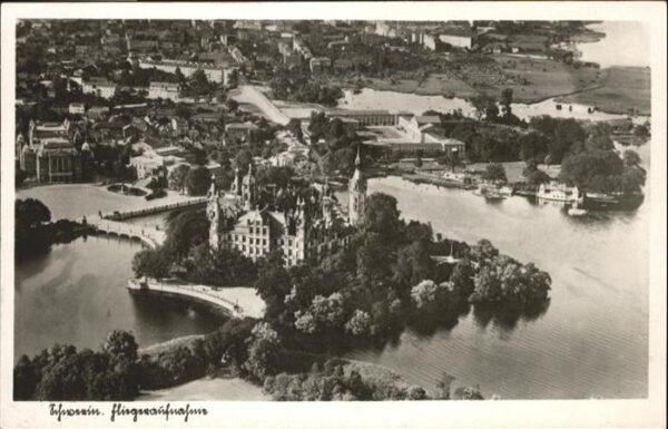 Schwerin Mecklenburg Fliegeraufnahme