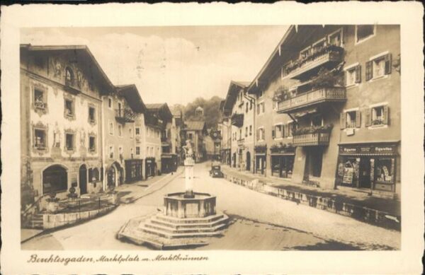 Berchtesgaden Marktplatz Marktbrunnen