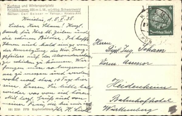 Kniebis Freudenstadt Kurhaus Kniebis Lamm – Bild 2