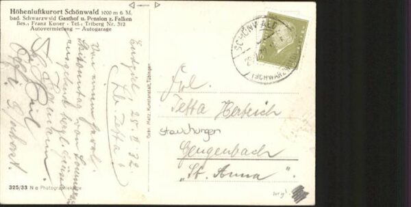 Schoenwald Triberg Gasthof zum Falken – Bild 2