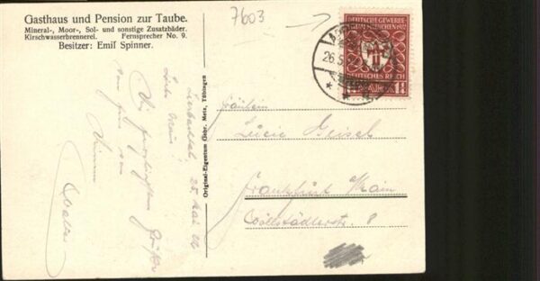 Oppenau Lierbachtal Gasthaus zur Taube – Bild 2