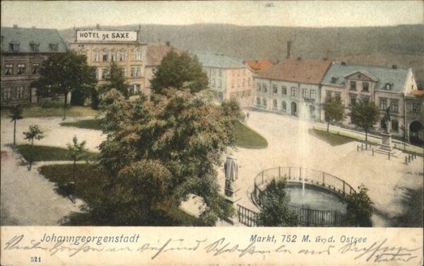 Johanngeorgenstadt Markt Springbrunnen