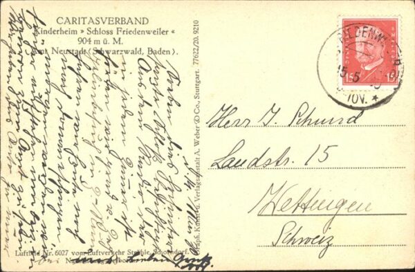 Neustadt Titisee Kinderheim Schloss Friedenweiler – Bild 2