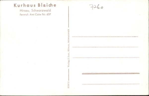 Luetzenhardter Hof Hirsau Hirsau-Luetzenhardter Hof Kurhaus Blaiche – Bild 2