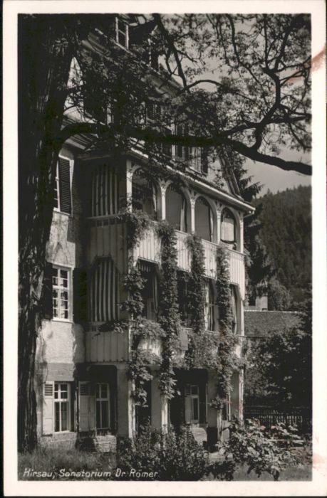 Luetzenhardter Hof Hirsau Hirsau-Luetzenhardter Hof Sanatorium Dr Roemer *