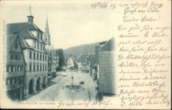 Calw Marktplatz Brunnen
