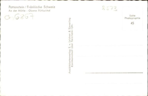 Pottenstein Oberfranken Pottenstein Muehle Bruecke * – Bild 2