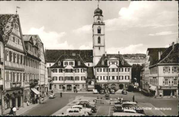 Bad Mergentheim Marktplatz Brunnen