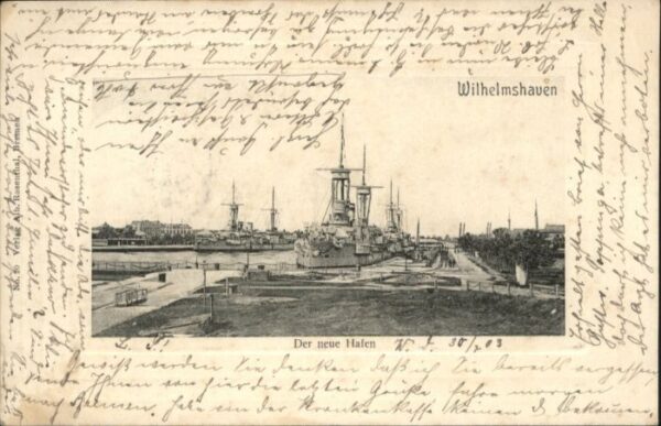 Wilhelmshaven Neue Hafen Schiff