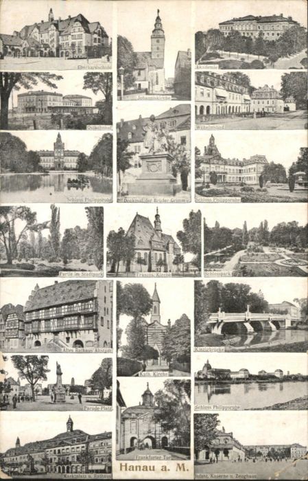 Hanau Main Hanau Eberhardschule Johannis Kirche Wilhelmsbad Schloss Philippsruhe