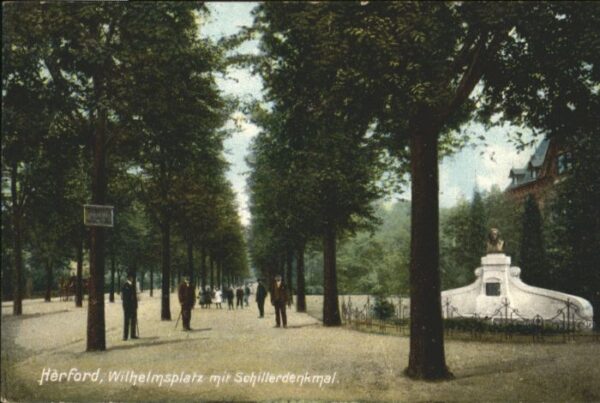 Herford Wilhelmsplatz Schiller Denkmal