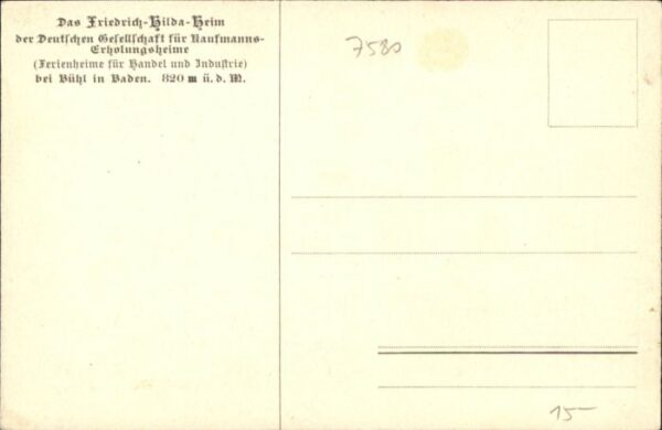Buehl Baden riedrich Hilda Heim – Bild 2