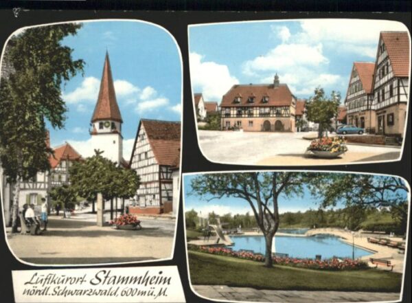 Stammheim Calw Kirche Schwimmbad