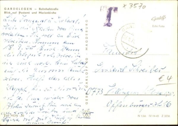 Gardelegen Bahnhofstrasse Postamt Marien Kirche – Bild 2