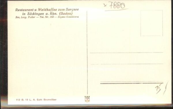 Bad Saeckingen estaurant Waldkaffee Bergsee – Bild 2