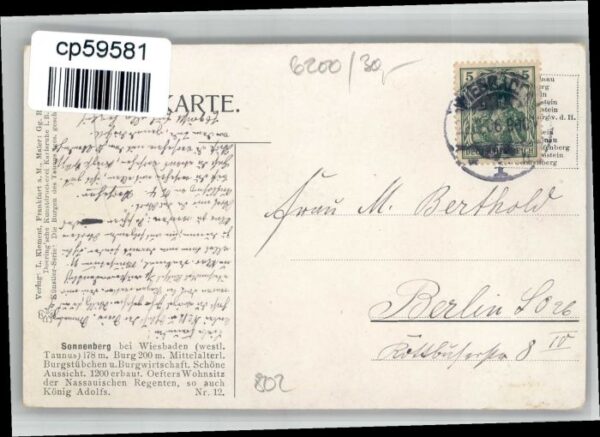 Sonnenberg Wiesbaden Sonnenberg Kuenstler G Rothgeb – Bild 2
