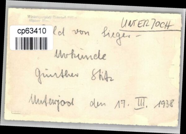 Unterjoch [handschriftlich] – Bild 2