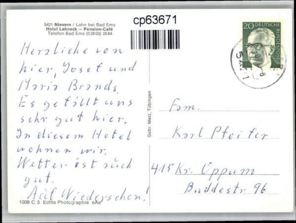 Nievern Hotel Lahneck Pension Cafe – Bild 2
