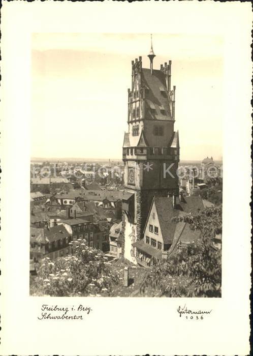 Foto Gutermann Nr. 1036 Freiburg im Breisgau Schwabentor