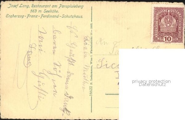 Perchtoldsdorf Erzherzog Franz Ferdinand Schutzhaus Parapluieberg – Bild 2