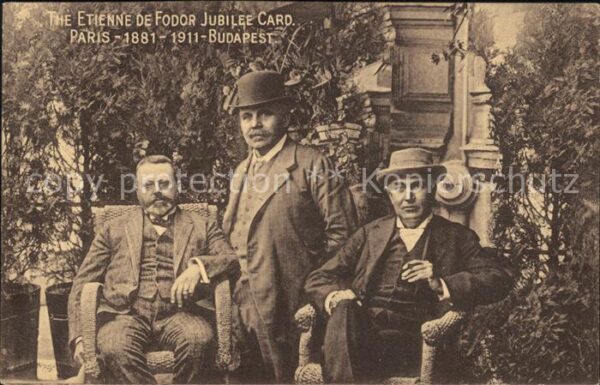 Budapest The Etienne de Fodor Jubilee Card