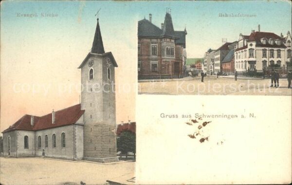 Schwenningen Neckar Bahnhofstrasse Evangelische Kirche