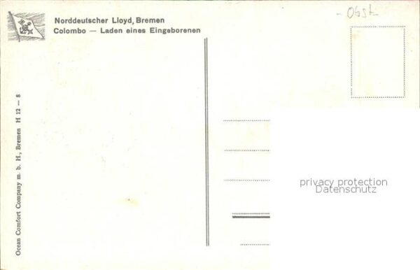 Colombo Ceylon Sri Lanka Laden Eingeborener – Bild 2