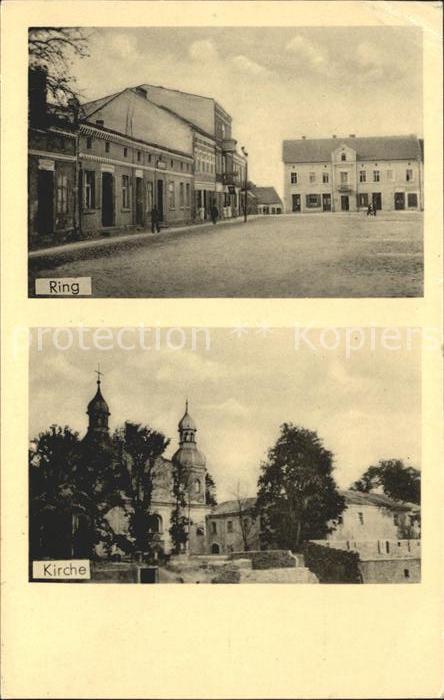 Weruschen Warthegau Wartheland Kirche Ring