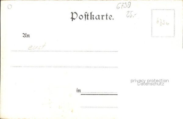 Koenigsmuehle Neustadt Weinstrasse Litho Kuenstlerkarte Carl Laux – Bild 2