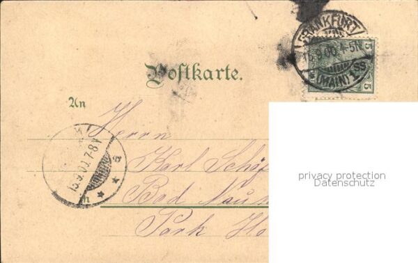 Frankfurt Main Zeil Post Litho – Bild 2