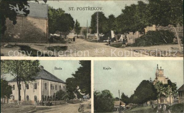 Postrekov Possigkau Stary Postrekov Skola Kaple