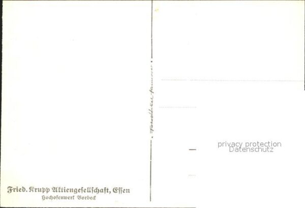 Borbeck Essen Hochofenwerk Friedrich Krupp Aktiengesellschaft – Bild 2