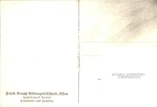 Borbeck Essen Hochofenwerk Hochbunker Hochoefen Friedrich Krupp Aktiengesellscha – Bild 2