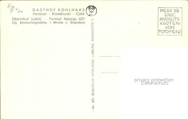 Obernhof Lahn Gasthof-Pension Kohlhaas – Bild 2