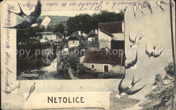 Netolice Nettolitz Vodopad Schwalben