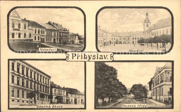 Pribyslav Namesti Oberna Skola Husova trida