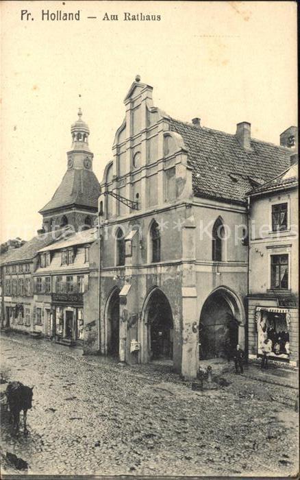 Preussisch Holland Rathaus Bartholomaeuskirche