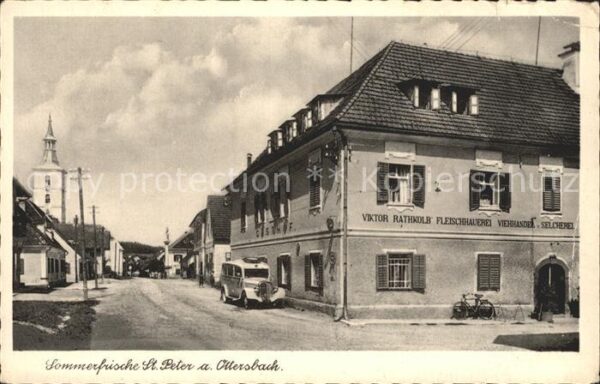 St Peter Ottersbach Gasthof Viktor Rathkolb Fleischhauerei-Viehhandel