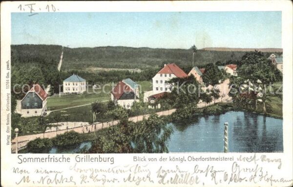Grillenburg Blick von der Oberforstmeisterei